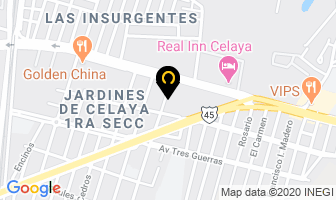 Mapa de Sana Nutricion en Celaya