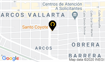 Mapa de Santo Coyote en Guadalajara