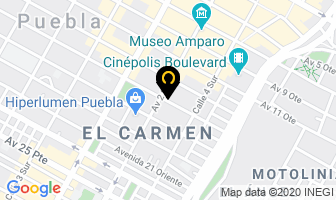 Mapa de Sastreria Internacional en Puebla