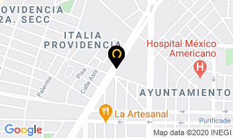 Mapa de Sepomex en Guadalajara