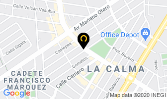 Mapa de Servi-eventos La Calma en Zapopan