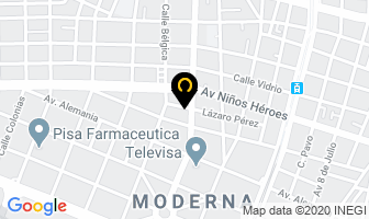 Mapa de Servicio Automotriz Mido en Guadalajara