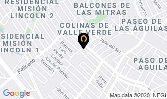 Mapa de Servicio De Banquetes Cavazos en Monterrey