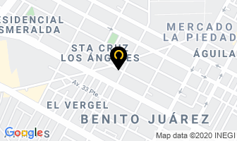 Mapa de Servicio Electrico Automotriz en Puebla