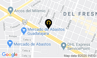 Mapa de Servicio Tecnico Corona en Guadalajara
