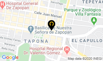 Mapa de Servicios Juridicos Dcm en Zapopan