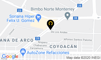 Mapa de Servicios Y Refacciones De Monterrey S.a. De C.v. en Monterrey