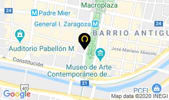 Mapa de Servimex Aluminio Y Vidrio en Monterrey