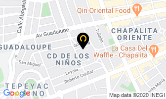 Mapa de Sociales Santa Rita en Guadalajara