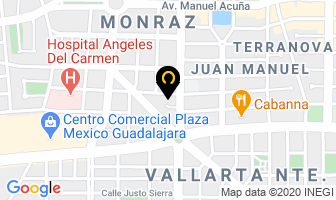 Mapa de Suites Lila Hotel en Guadalajara