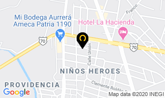 Mapa de Taller Mecanico El Chaparro en Ameca