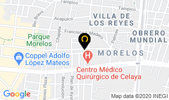 Mapa de Tapiceria Confort en Celaya