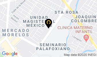 Mapa de Taqueria Los Amigos en Puebla
