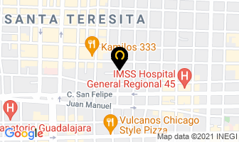 Mapa de Taquizas Jalisco en Guadalajara