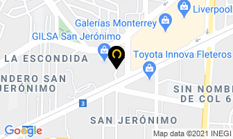 Mapa de Tecton Equipo Y Maquinaria en Monterrey
