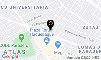 Mapa de Telas Damar en Guadalajara