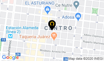 Mapa de Telas Deportivas Angel en Monterrey