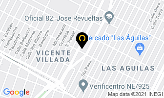 Mapa de Terapéuta Quirofisica Y Pdga. en Ciudad de Mexico