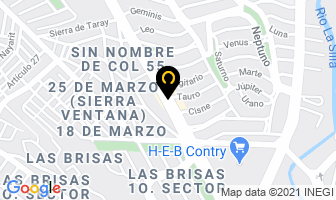 Mapa de Termita Quimica El Norte en Monterrey