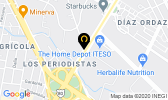 Mapa de Terraza Las Fuentes en Zapopan