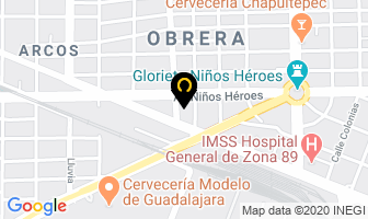 Mapa de Texas Auto Aire en Guadalajara