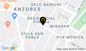Mapa de Texas Bar-B-Q en Puebla