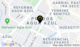 Mapa de The Little Bakery House en Puebla