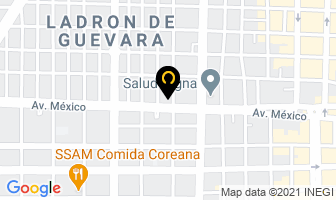 Mapa de The Waffle Factory en Guadalajara