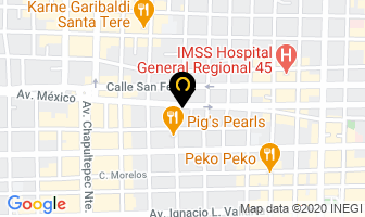 Mapa de Tinoco Banquetes Y Eventos en Guadalajara