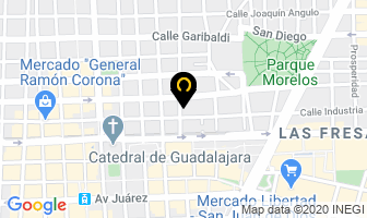 Mapa de Tortas Chava en Guadalajara