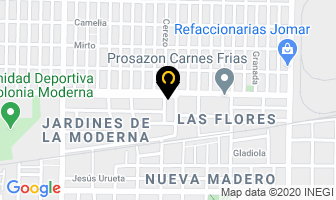 Mapa de Tracto Partes Cordero en Monterrey