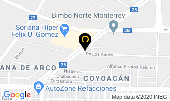 Mapa de Tracto Partes Y Refacciones, S.a. De C.v. en Monterrey