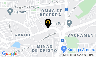 Mapa de Transportes Garcia en Ciudad de Mexico