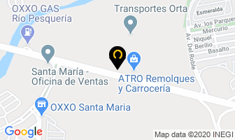 Mapa de Transportes Orta, S.a. De C.v. en García