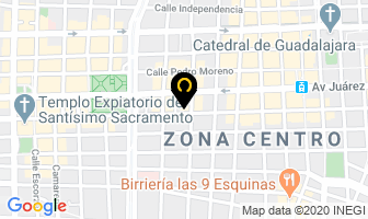 Mapa de Transportes Zepeda en Guadalajara