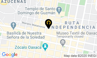 Mapa de Turismo De Oaxaca en Oaxaca de Juárez