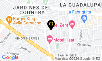 Mapa de Uniformes Empresariales en Guadalajara