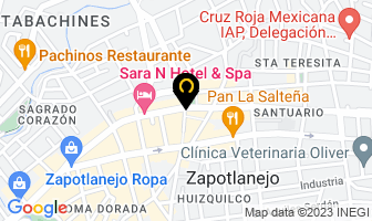 Mapa de Uniformes Quirurgicos en Zapotlanejo