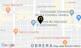 Mapa de Universidad De Guadalajara en Guadalajara