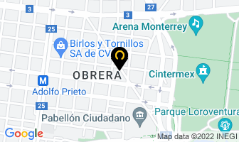 Mapa de Urbania en Monterrey