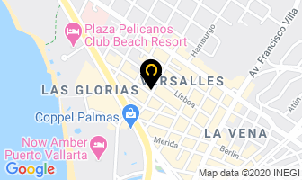 Mapa de Vacas Grill en Puerto Vallarta