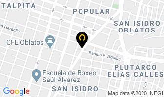 Mapa de Viajes Oasis en Guadalajara