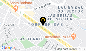 Mapa de Viajes Torrebrisas S.a. De C.v. en Monterrey