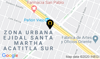 Mapa de Vidrieria Del Sur en Ciudad de Mexico