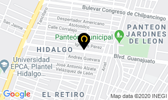 Mapa de Vidrios Guanajuato en León