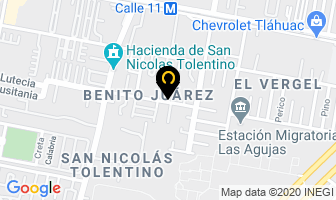Mapa de Vidrios Y Aluminio Ángel en Ciudad de Mexico
