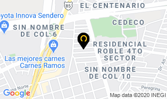 Mapa de Villarreal en San Nicolás de los Garza