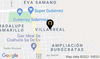 Mapa de Villarreal en Monclova