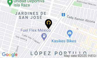 Mapa de Warriors Rent A Car en Guadalajara