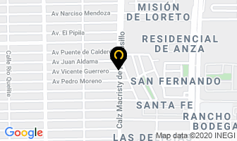Mapa de Yosina Gomez Educación Nutricional en Mexicali